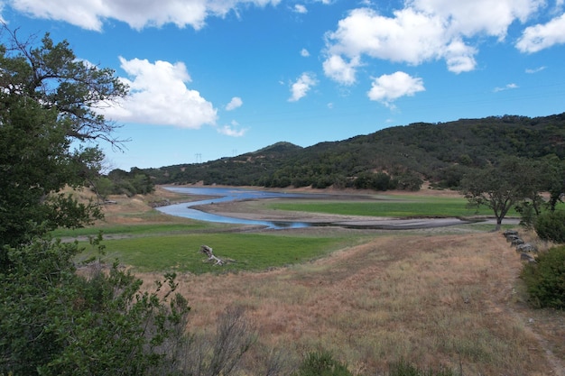 Veduta aerea dei serbatoi di Morgan Hill California