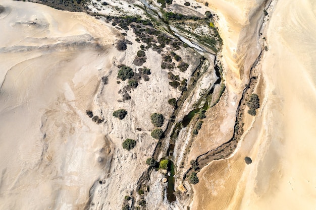 Veduta aerea del Canyon dei Perduti a Ica, Perù