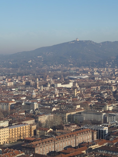 Veduta aerea del centro di Torino