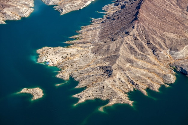 Veduta aerea del lago Mead