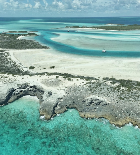 Veduta aerea del mare