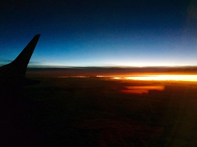 Veduta aerea del paesaggio contro il cielo