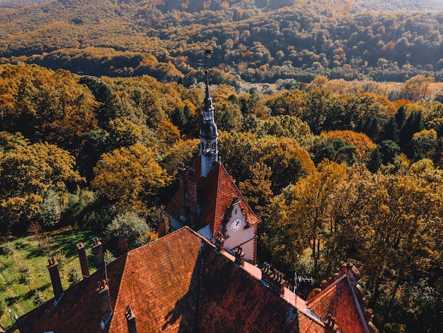 Veduta aerea del palazzo di Schonbrunn dall'alto