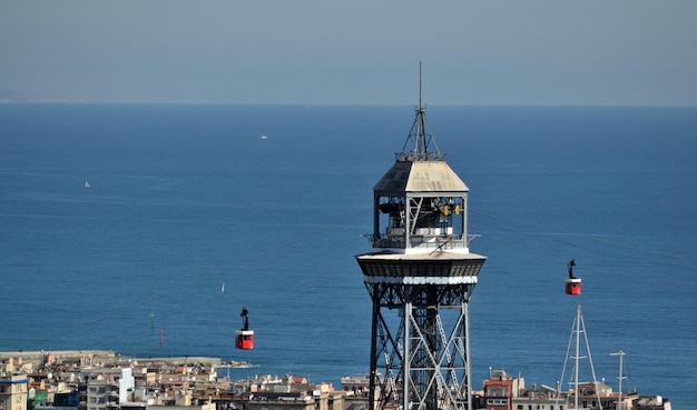 Veduta aerea del porto di Barcellona