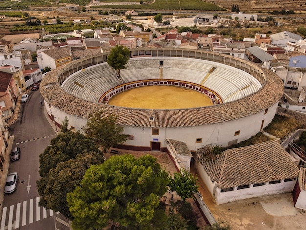 veduta aerea dell'arena di Cehegin Murcia