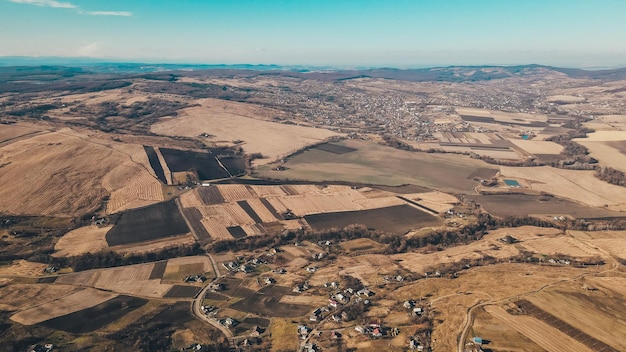 Veduta aerea della campagna