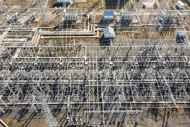 Veduta aerea della centrale elettrica