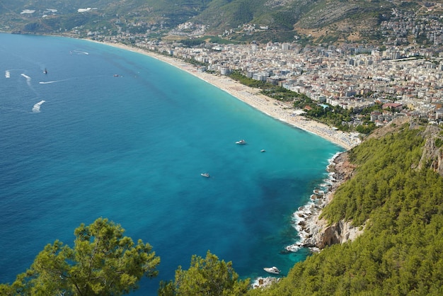 Veduta aerea della città di Alanya ad Antalya Turkiye