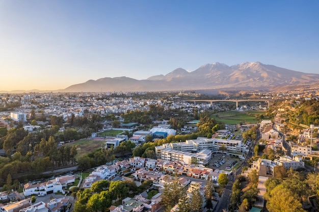 Veduta aerea della città di Arequipa