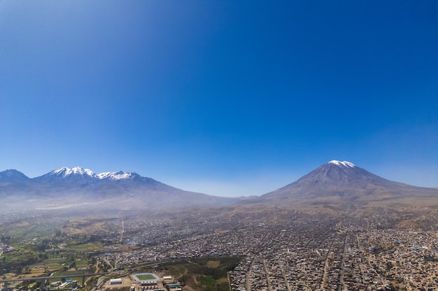 Veduta aerea della città di Arequipa