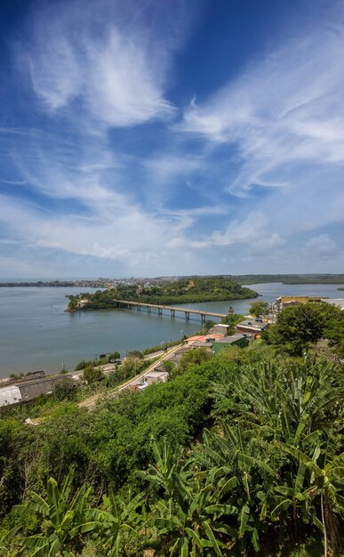 Veduta aerea della città di IlhÃ©us Bahia Brasile.