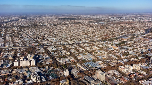 Veduta aerea della città di Mendoza
