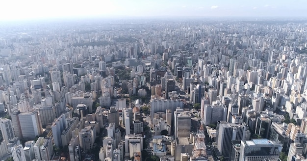 Veduta aerea della città di Sao Paulo, Brasile.