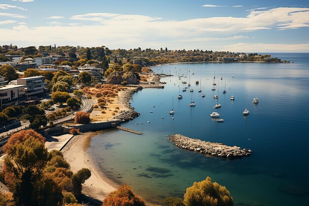 Veduta aerea della costa di Geelong