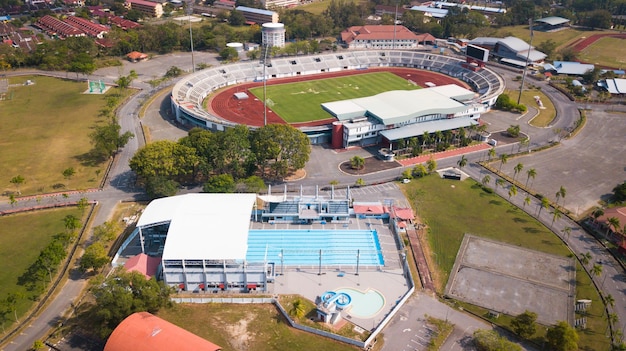 Veduta aerea della piscina