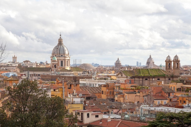 Veduta aerea delle chiese di Roma