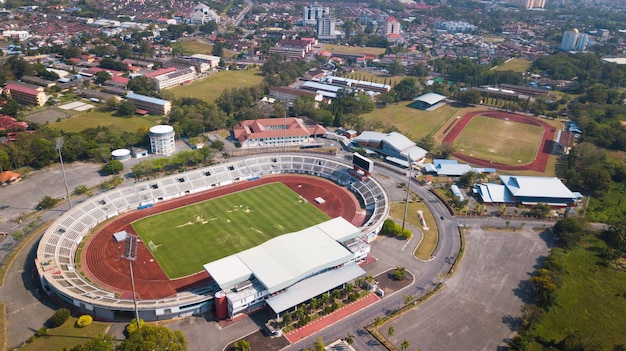 Veduta aerea dello stadio di calcio