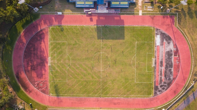 Veduta aerea dello stadio di calcio