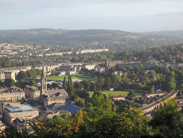 Veduta aerea di Bath