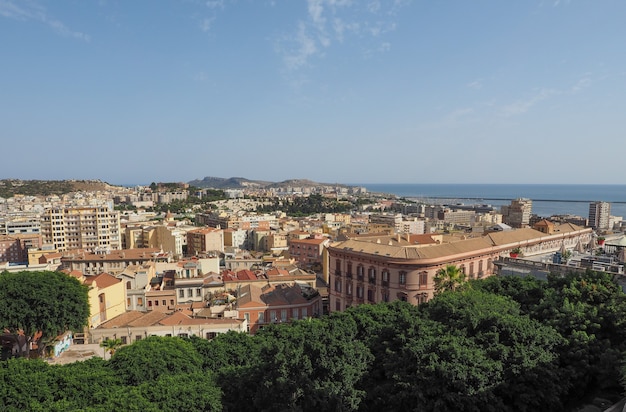 Veduta aerea di Cagliari