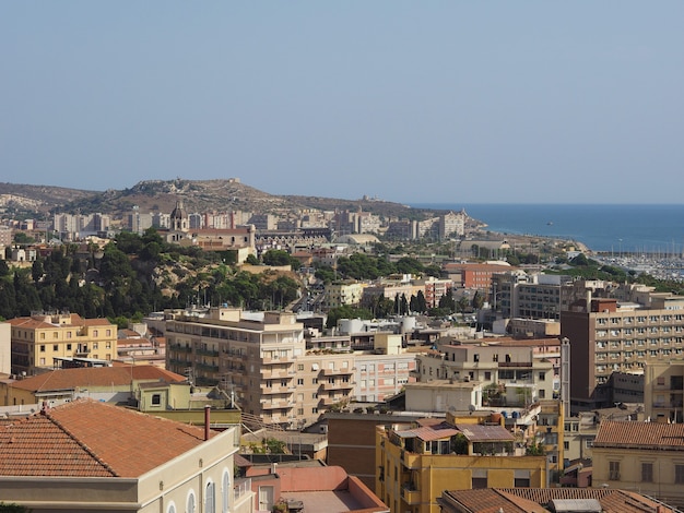 Veduta aerea di Cagliari