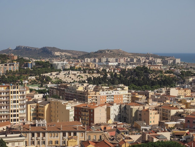 Veduta aerea di Cagliari