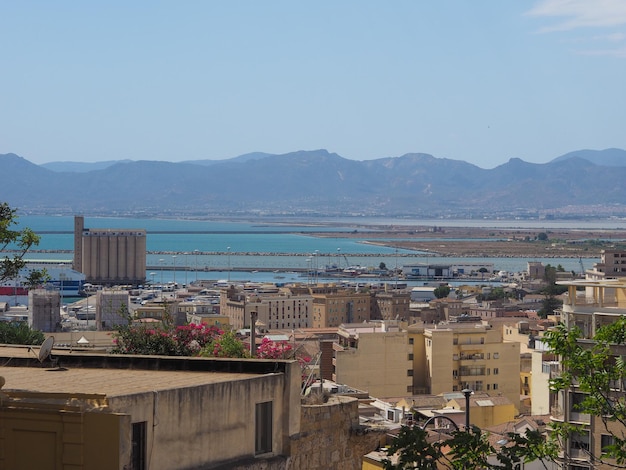 Veduta aerea di Cagliari