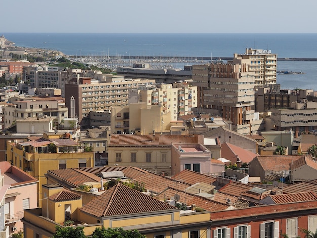 Veduta aerea di Cagliari