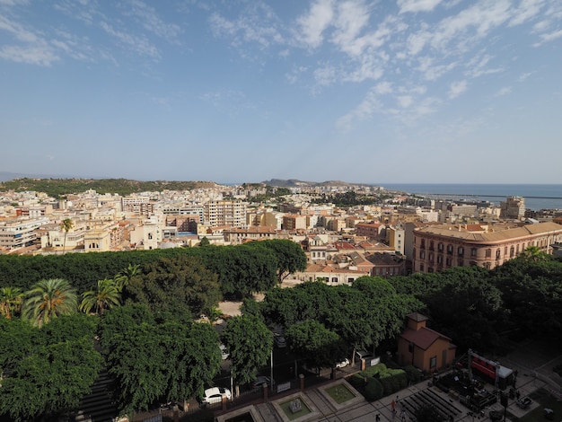 Veduta aerea di Cagliari