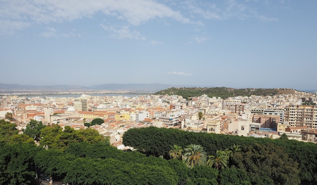 Veduta aerea di Cagliari