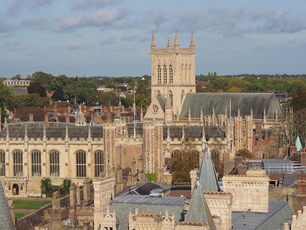 Veduta aerea di Cambridge