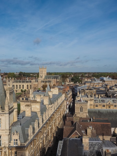 Veduta aerea di Cambridge