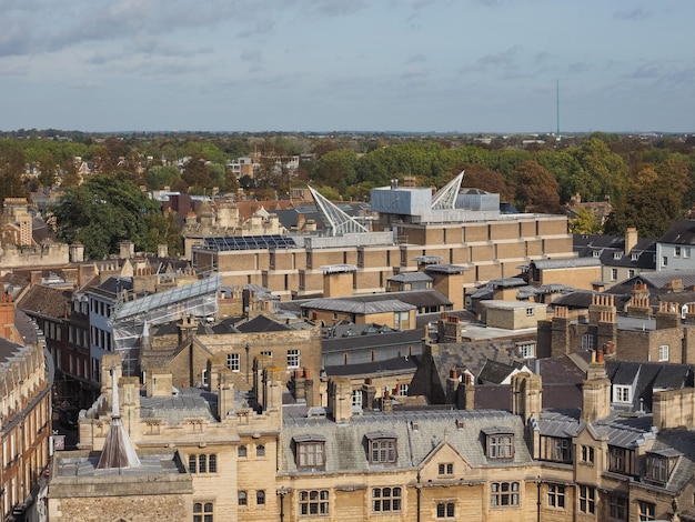 Veduta aerea di Cambridge