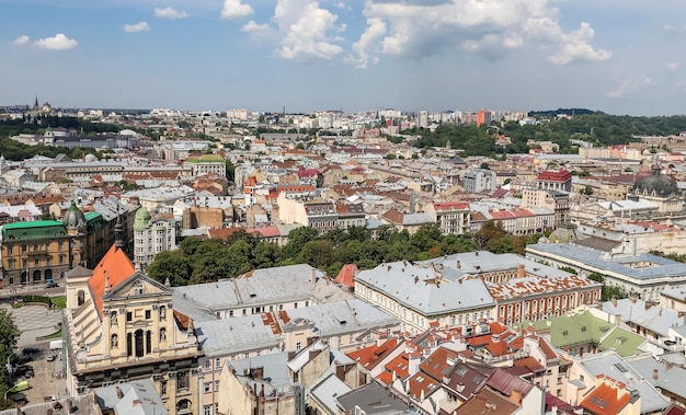 Veduta aerea di Leopoli Ucraina