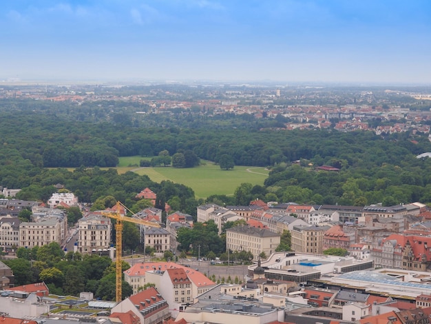 Veduta aerea di Lipsia