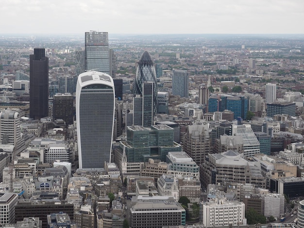 Veduta aerea di Londra