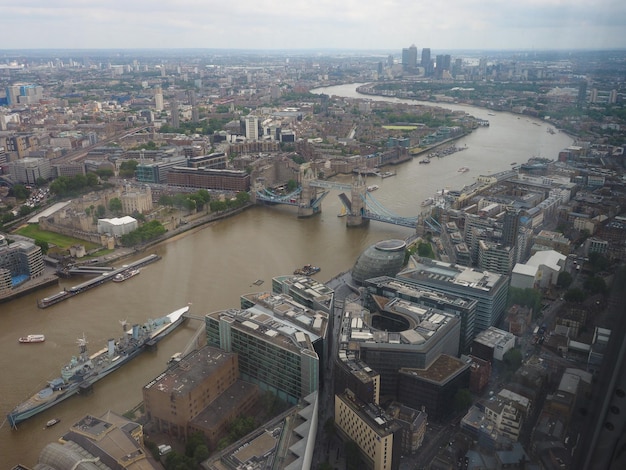 Veduta aerea di Londra