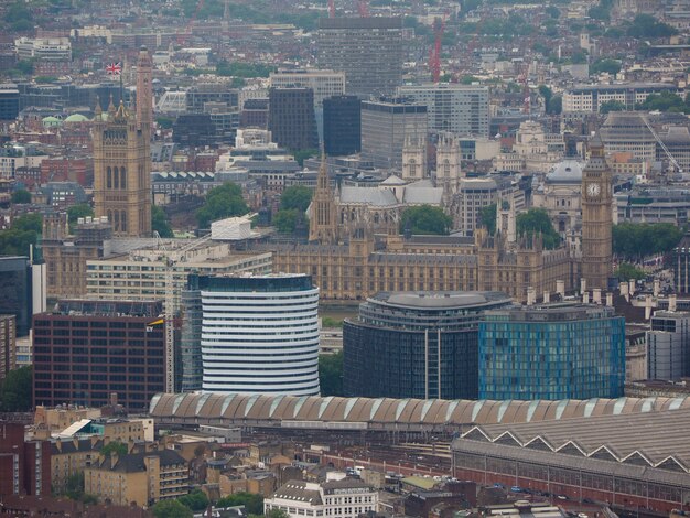 Veduta aerea di Londra