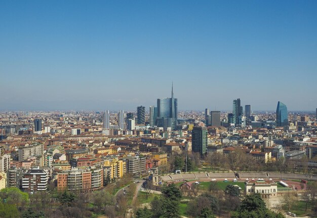 Veduta aerea di Milano