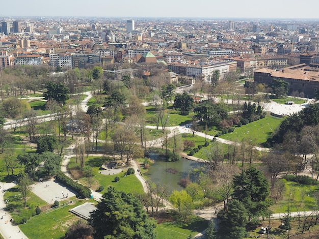 Veduta aerea di Milano