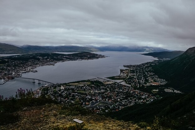 Veduta aerea di Tromso