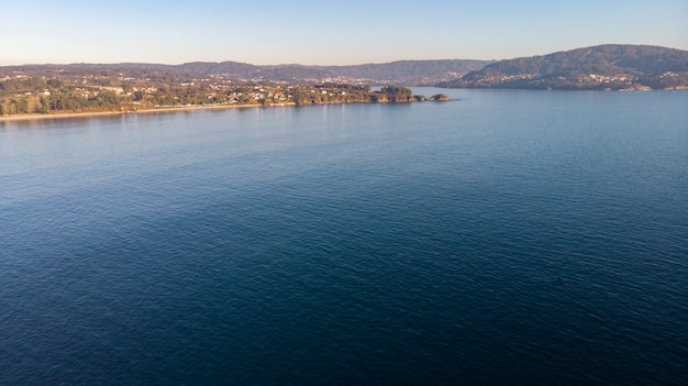 Veduta aerea di un piccolo villaggio