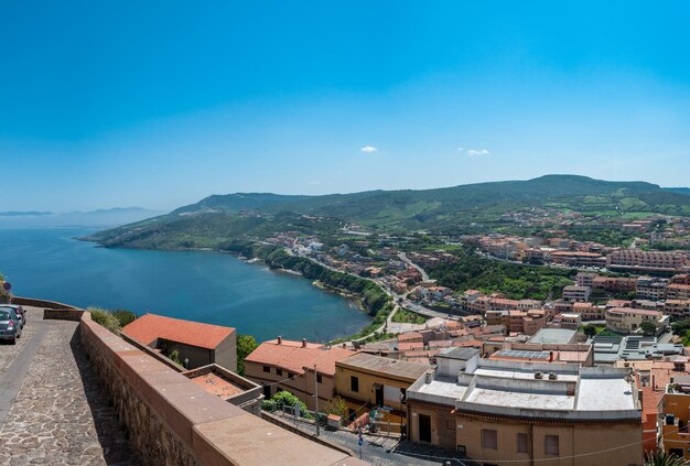 Veduta dall'alto della città di Castelsardo