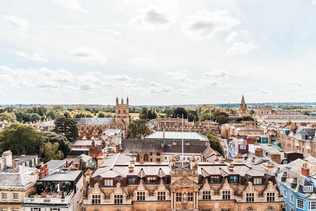 Veduta dall'alto di High Street di Oxford