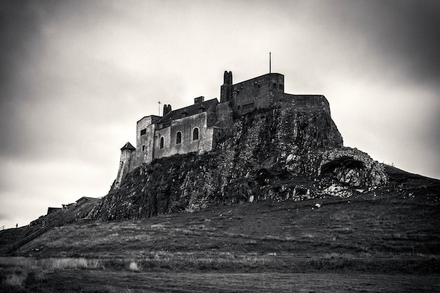 Veduta del castello di Lindisfarne