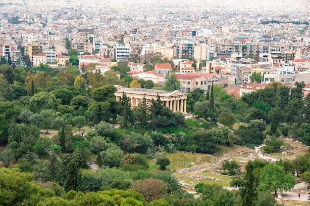 Veduta del Tempio di Efesto dall'Acropoli