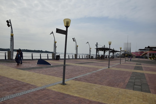 Veduta dell'argine del Malecon 2000 a Guayaquil