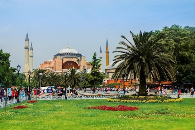 Veduta della Cattedrale di Ayasofya a Istanbul