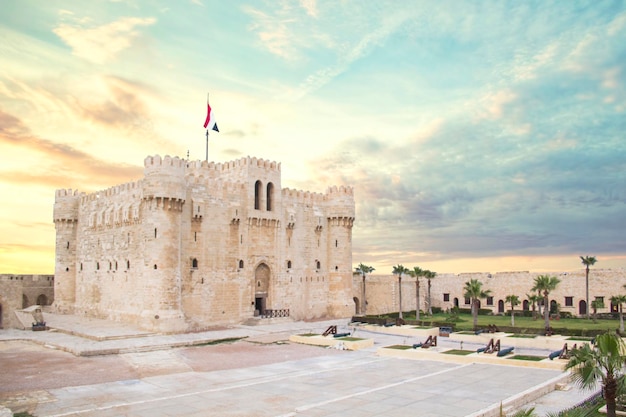 Veduta della cittadella di Qaitbay ad Alessandria d'Egitto