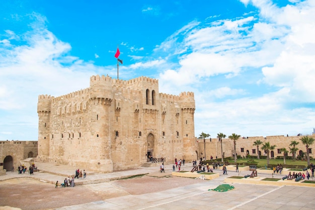 Veduta della cittadella di Qaitbay ad Alessandria d'Egitto